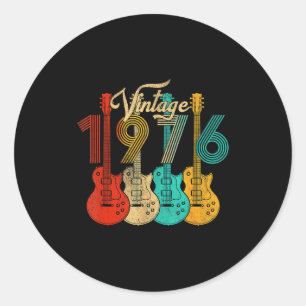 Vintage Geboren in 1976 50ste verjaardag 50 jaar o Ronde Sticker