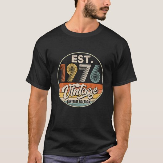 Vintage geboren in 1976 t-shirt (Voorkant)