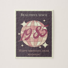 Vintage geboren in 1985 40ste 39ste verjaardag legpuzzel