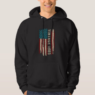 Vintage geboren in 1985 Amerikaanse vlag 40e verja Hoodie