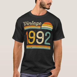 Vintage geboren in 1992 Geboortedag Gift 30e verja T-shirt