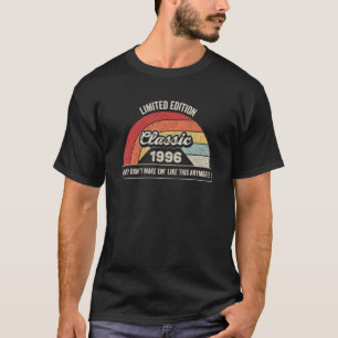 Vintage geboren in 1996 26e verjaardag 26 jaar oud t-shirt