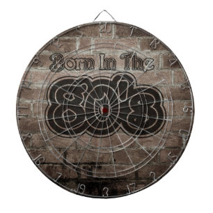 Vintage geboren in de jaren 80 dartbord