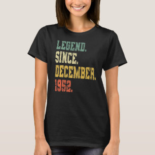 Vintage geboren in december 1952 Mannen Vrouwen 70 T-shirt