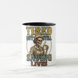 vintage gedecoreerde t-shirt ontwerp mok