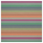 Vintage gedempte aardetone horizontale streeppatro stof (Swatch)