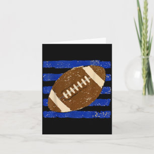 Vintage gedesdistressed voetbal seizoen wedstrijd kaart