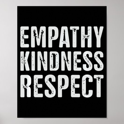 Vintage Gedistingeerd Empathie Vriendelijkheid Res Poster (Voorkant)