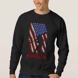 Vintage gedistroyeerde Minnesota honkbal Amerikaan Trui