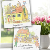 Vintage Gefeliciteerd met je nieuwe thuis