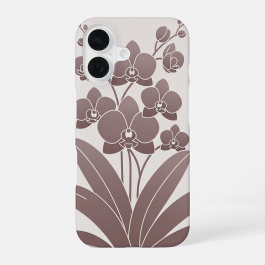Vintage Gegroepeerde Orchideeën iPhone 16 Hoesje (Achterkant)