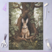 Vintage Geïnspireerde Bos Konijn Decoupage Tissuepapier (Craft)