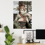 Vintage Geisha Poster (Thuiskantoor)