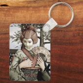 Vintage Geisha Sleutelhanger (Achterkant)