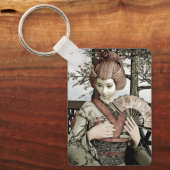 Vintage Geisha Sleutelhanger (Voorkant)