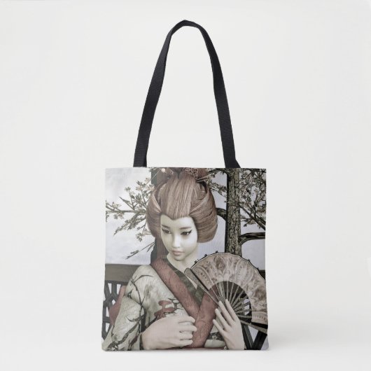 Vintage Geisha Tote Bag (Voorkant)