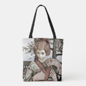 Vintage Geisha Tote Bag (Achterkant)