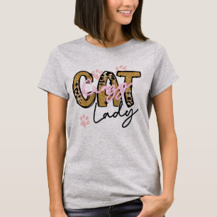 Vintage Gekke Kat Dames Grappige Kat Voor Mannen V T-shirt