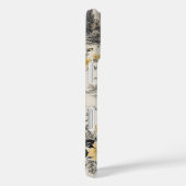 vintage gele bloemen Iphone 16 hoesje (Achterkant / Rechts)