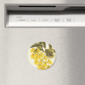 Vintage Gele Oncidium Orchidee, Tropische Bloemen Magneet (Insitu (Vaatwasser))