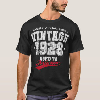 Vintage gemaakt in 1928 90ste verjaardagscadeau t-shirt
