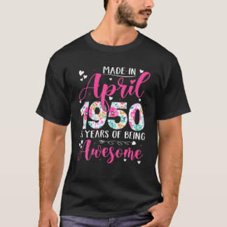 Vintage gemaakt in 1950 Klassieke 71e verjaardag i T-shirt