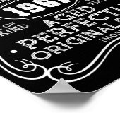 Vintage gemaakt in 1961 Retro Classic Poster (Hoek)