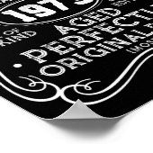 Vintage gemaakt in 1973 Retro Classic Poster (Hoek)