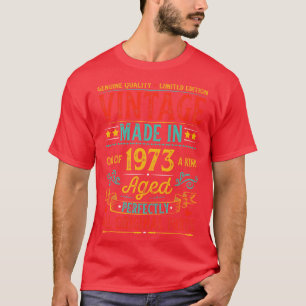 Vintage gemaakt in 1973 Verjaardag T-shirt