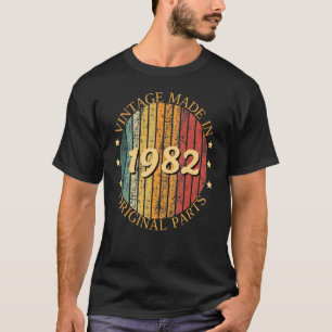 Vintage gemaakt in 1982 40e verjaardag oorspronkel t-shirt