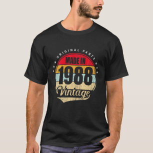 Vintage gemaakt in 1988 Retro Classic 34 jaar oud T-shirt