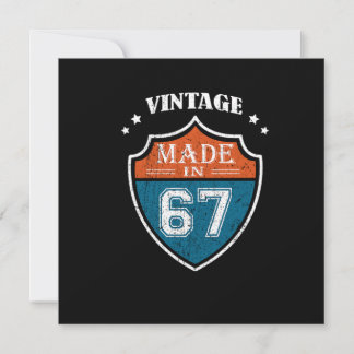 Vintage gemaakt in 67.1967 Birthday Gift Kaart