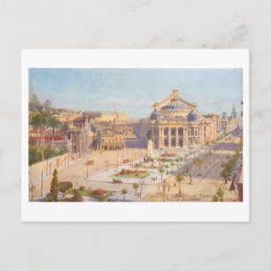 Vintage Gemeentelijk Theater, Rio de Janeiro, Braz Briefkaart