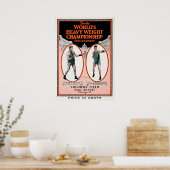 Vintage Gene Tunney versus Jack Dempsey Poster (Keuken)
