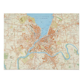 Vintage Geneva Map Print – Historic City Perfect Poster