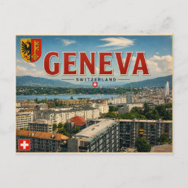 Vintage Genève - Zwitserland ansichtkaart Briefkaart