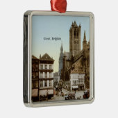 Vintage - Gent, België Metalen Ornament (Rechts)