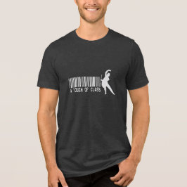 Vintage Gentleman Barcode Dancer heren zwart Tri-Blend Shirt