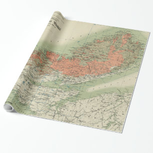 Vintage Geologische Kaart van Nova Scotia (1906) Cadeaupapier
