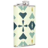 Vintage Geometric Pattern Heupfles (Rechts)