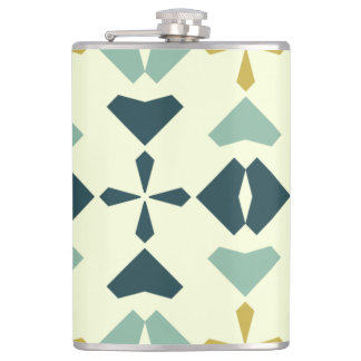 Vintage Geometric Pattern Heupfles