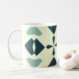 Vintage Geometric Pattern Koffiemok