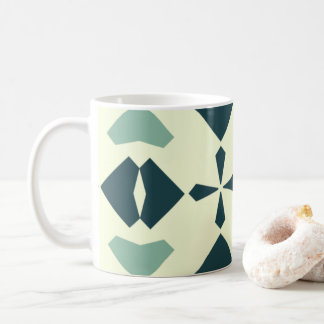 Vintage Geometric Pattern Koffiemok