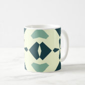 Vintage Geometric Pattern Koffiemok (Voorkant rechts)