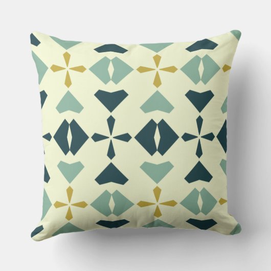 Vintage Geometric Pattern Kussen (Achterkant)