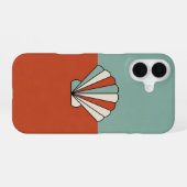 Vintage Geometric Seashell iPhone 16 Hoesje (Achterkant horizontaal)