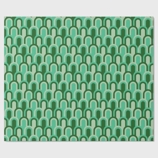 Vintage Geometric Wrapping Paper Cadeaupapier (Vlak)