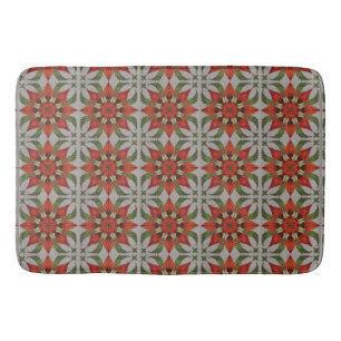 vintage geometrisch quiltblok kunstpatroon badmat