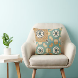 Vintage Geometrisch Sterpatroon Kussen