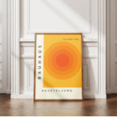 Vintage geometrische kunstposter | Mid-Century Mod Poster